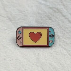 Heart Design Nintendo Switch Gaming Console Enamel Pin